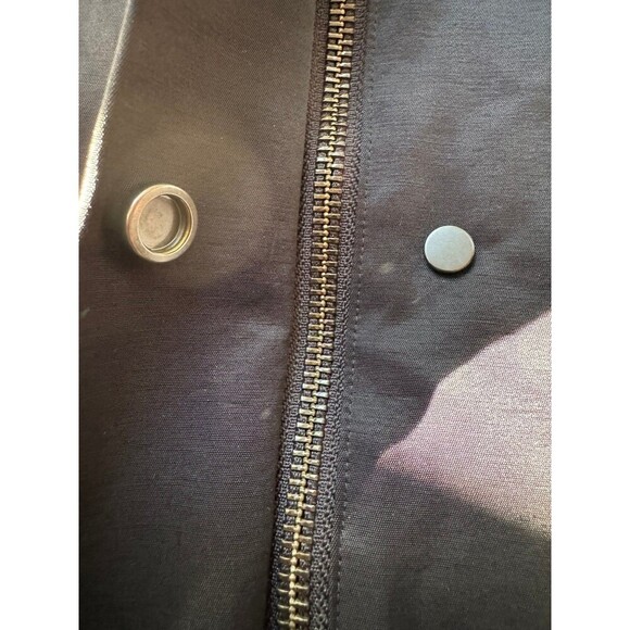 Eileen Fisher black lined Trench style Coat small - Picture 11 of 11